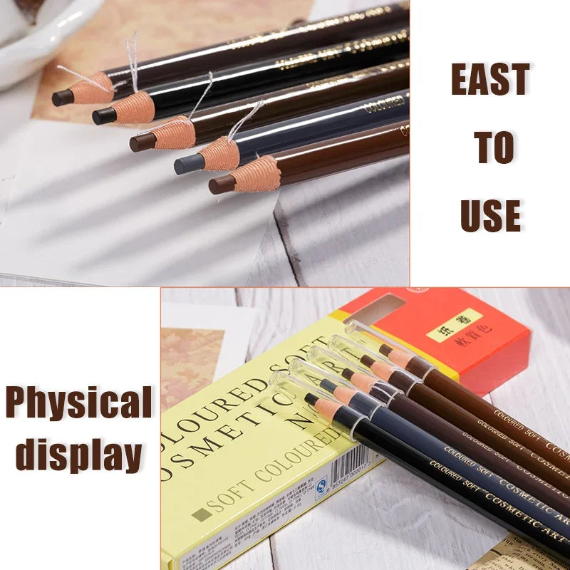 12PCS Eyebrow Pencil Shadow Set for Natural Makeup and Tattoo Enhancement