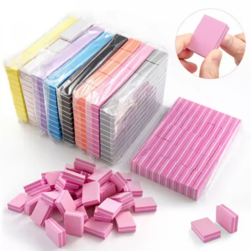 Square Nail Buffer Blocks Set - Double-Sided Buffing & Polishing for Manicure & Pedicure