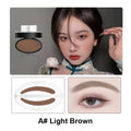 Eyebrow Powder Stamp Kit - Waterproof Eyebrow Stencil & Enhancer for Natural Look