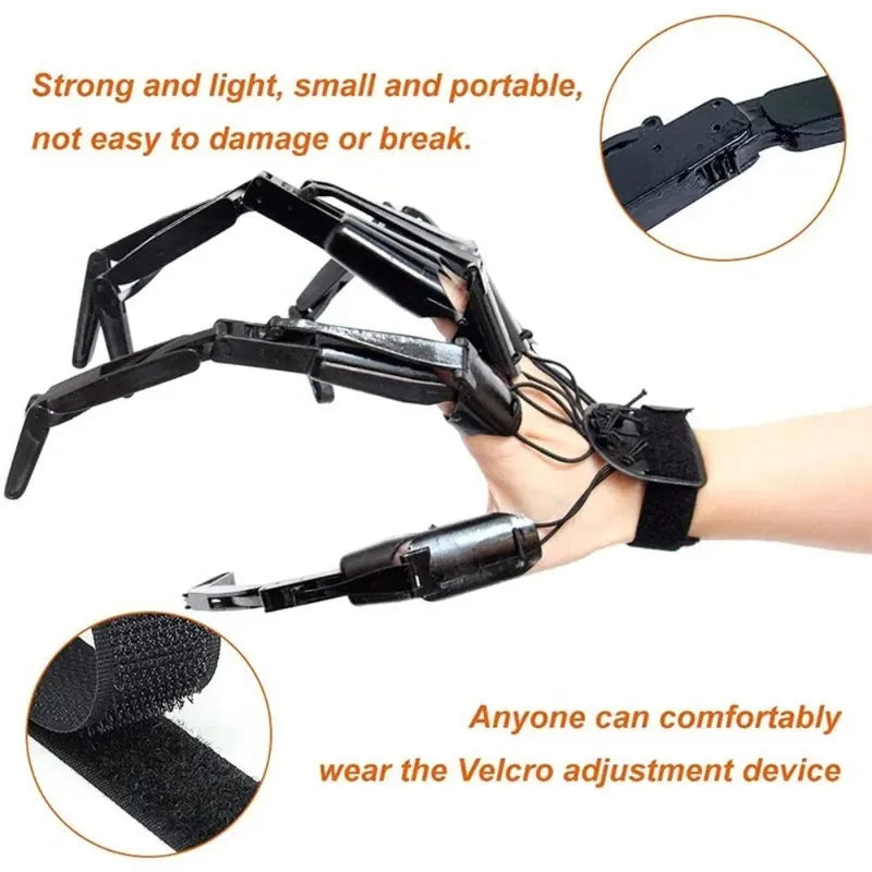 Halloween Articulated Skeleton Finger Gloves - Flexible Costume Props