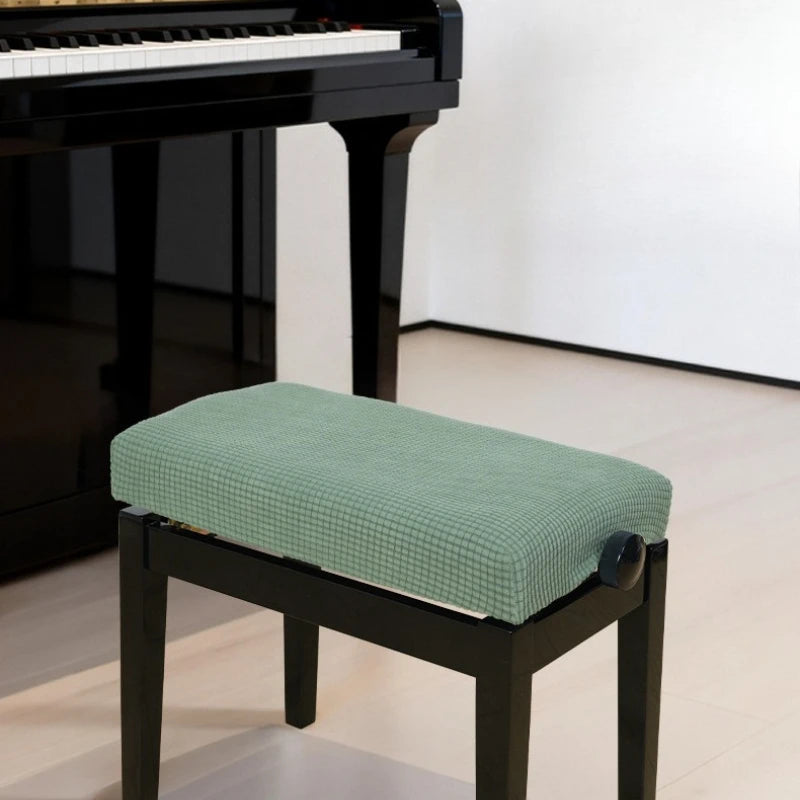 Elastic Jacquard Piano Bench Cover Dustproof & Washable Home Protector