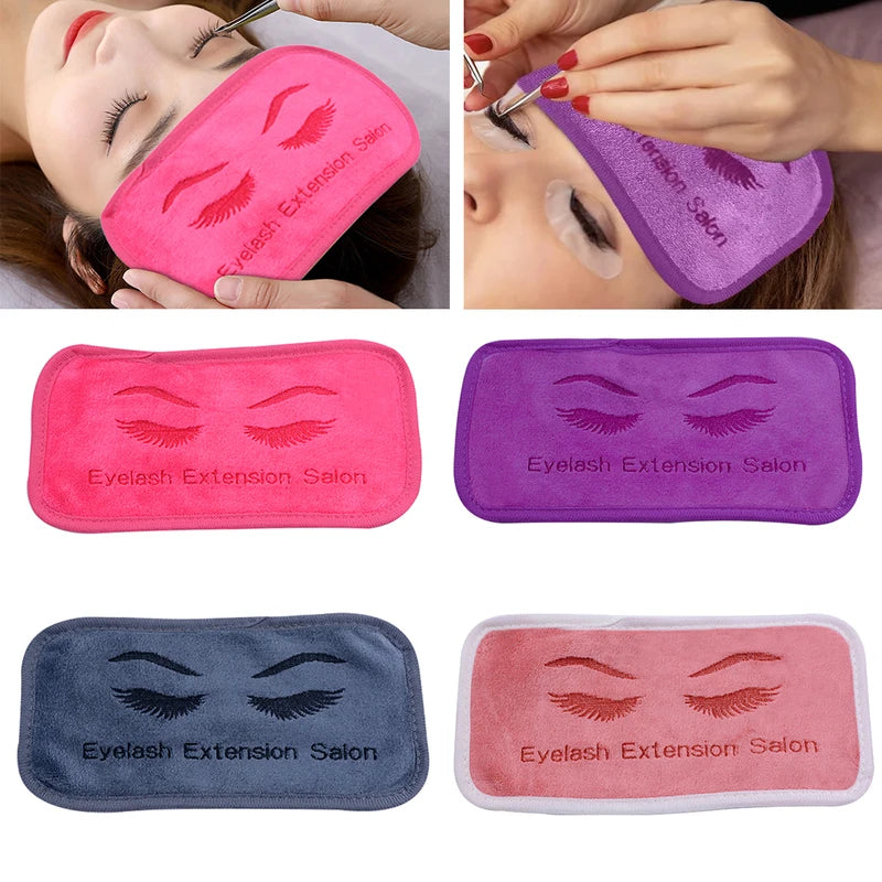 Eyelash Extension Forhead Soft Towel Sticker Stand Lash Pads Tray Holder Salon Tool