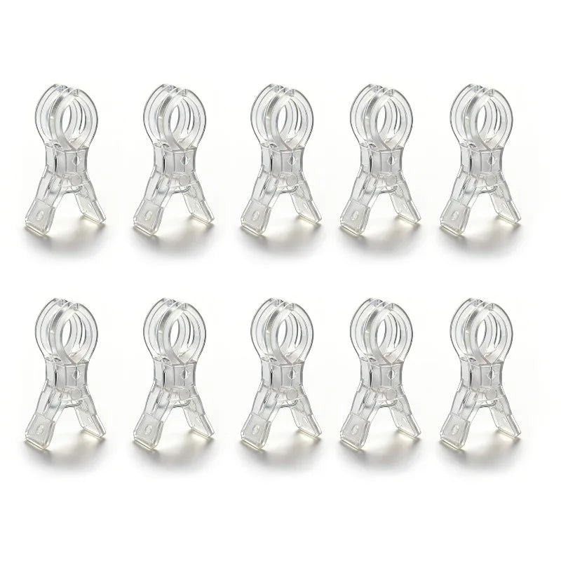 5-10pcs Non-Slip Balloon Arch Clips Transparent Plastic Spring Clamps for Photography & Decor