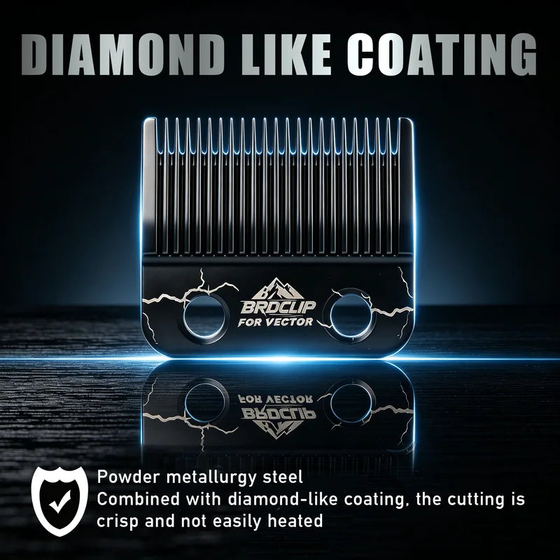 Professional Hair Clipper Replacement Blade with Long Moving Teeth - Universal Fit