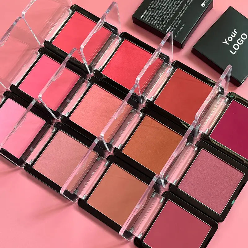 10pcs Pink Blush Palette Wholesale Makeup Set Custom Logo Private Label Matte Face Powder