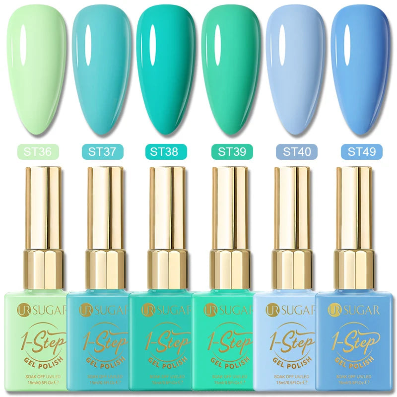 15ml Gel Nail Polish Set - Semi-Permanent UV & LED Soak Off for DIY Manicure