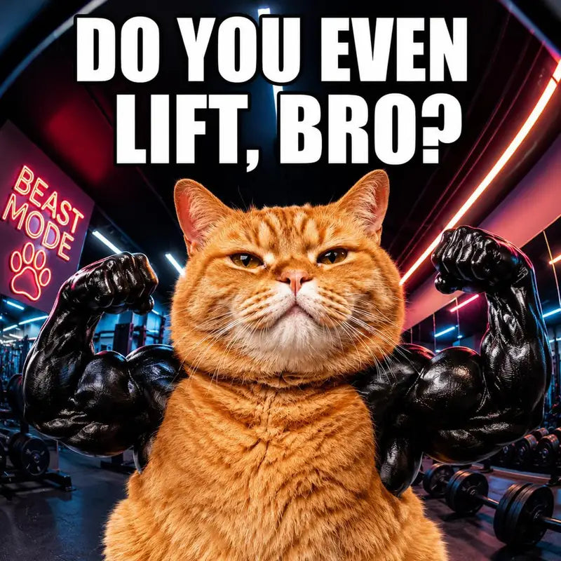 Muscular Cat Arms Costume Accessory for Halloween & Parties, 3D Printed