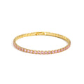 Colorful Crystal Tennis Bracelet for Women Waterproof 3MM CZ Jewelry Wedding Gift