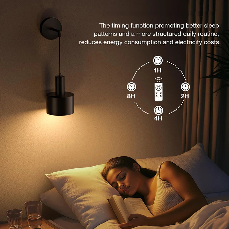 Rechargeable RGB Wall Lamps with Remote Dimmable Living Room Bedroom Sconce