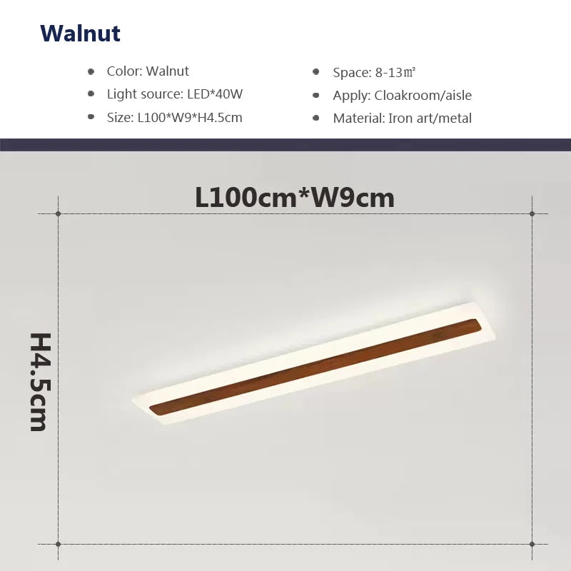 Ultra-Thin LED Ceiling Light Fixture for Living Dining Bedroom & Hallway