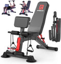 Foldable Multi-Functional Dumbbell Bench with 1000 lbs Capacity and 6 Adjustable Incline Levels