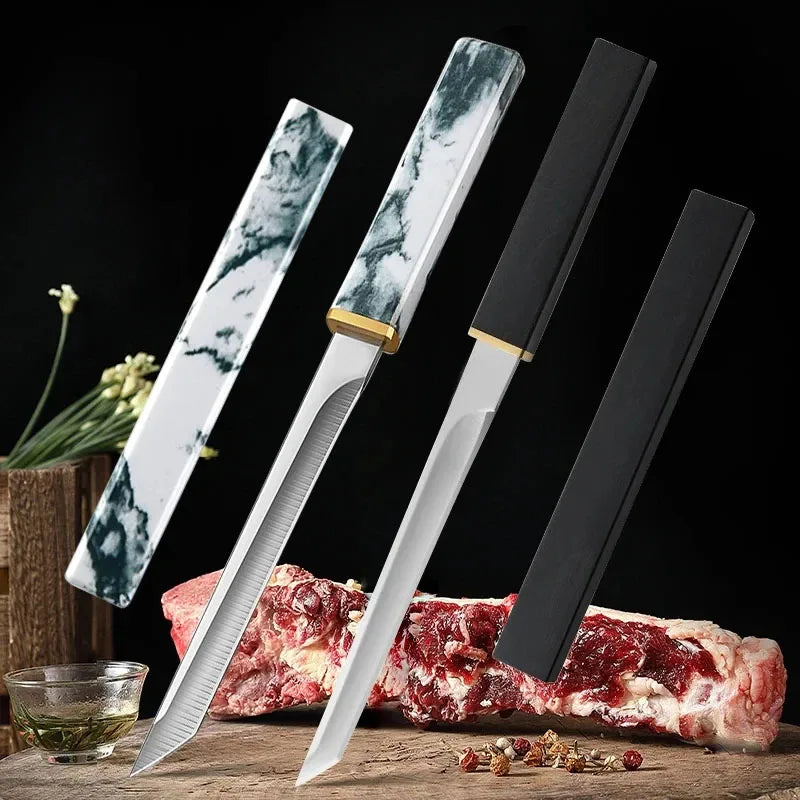 Stainless Steel Cleaver Knife for Meat Fish Fruit and Butchering - Professional Kitchen Tool