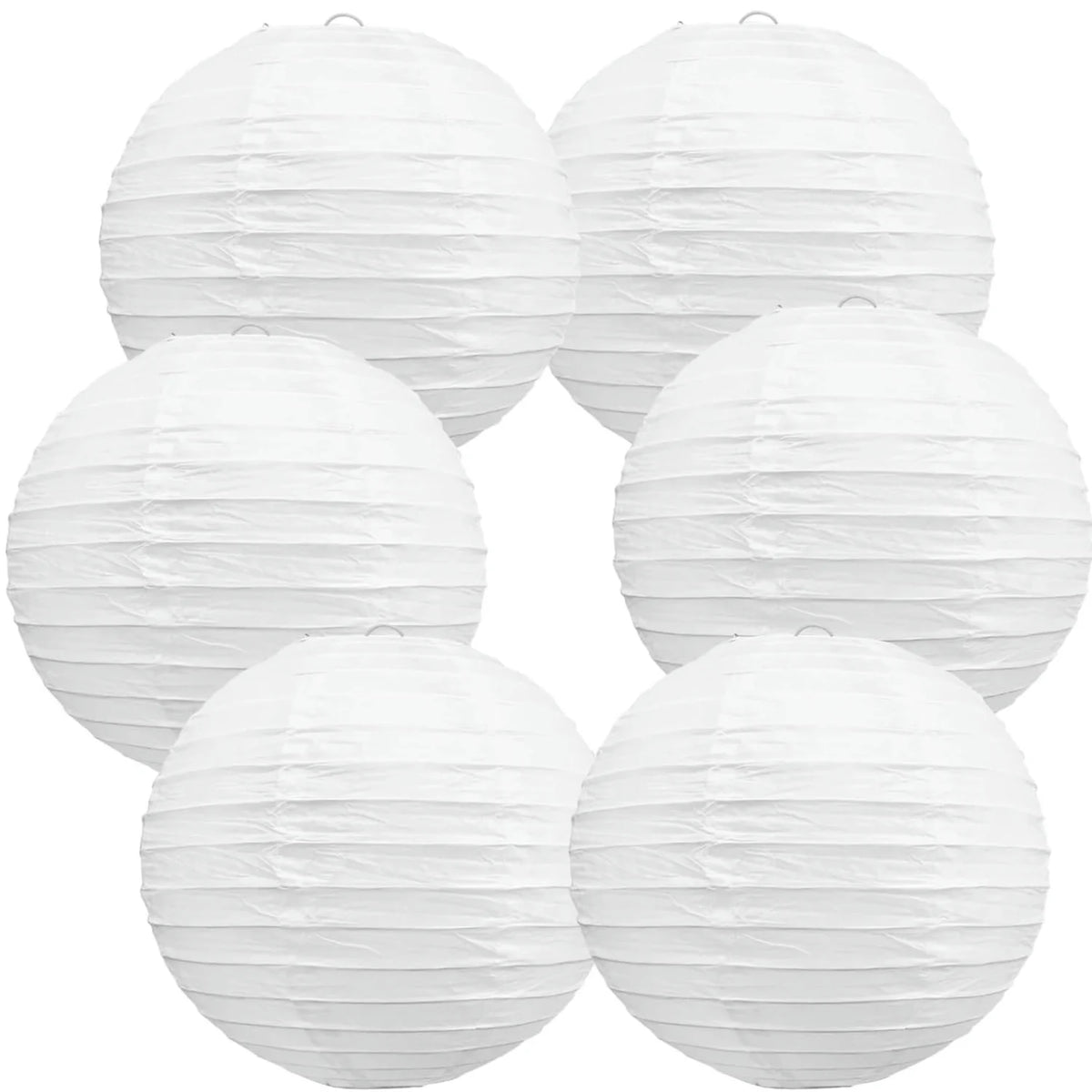 Decorative Paper Lanterns - Chinese Round Hanging Lamps for Weddings Parties Christmas