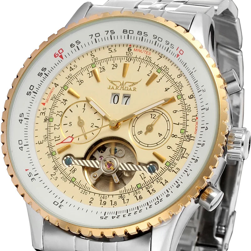 Men's Automatic Mechanical Watch 50mm Multifunctional Waterproof Business Casual