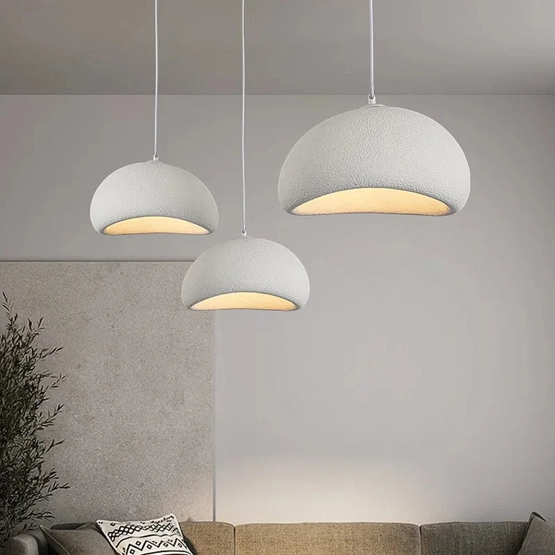 Modern Nordic Wabi-Sabi Pendant Lamps for Dining & Living Room LED Ceiling Light