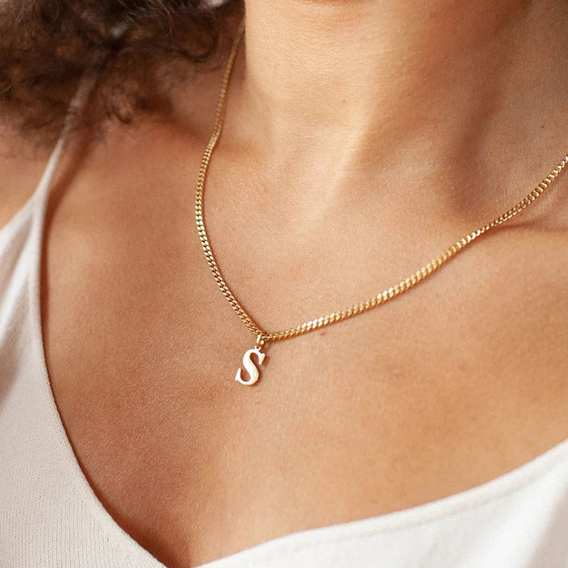 Initial Alphabet Pendant Necklace Charms for Jewelry Making Women’s Accessories