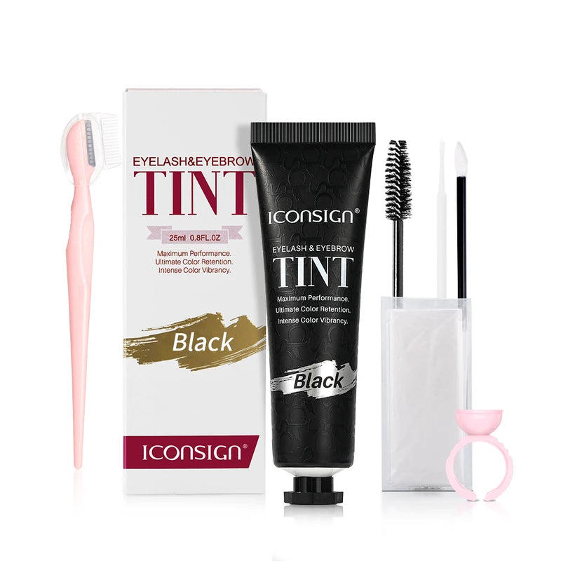 Eyebrow & Lash Tint Kit - Waterproof Long Lasting Dye for Brows and Eyelashes