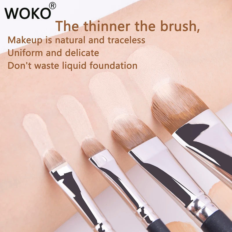 Upgraded Ultra-Thin Foundation & Concealer Makeup Brush - Professional Liquid & Cream Tool