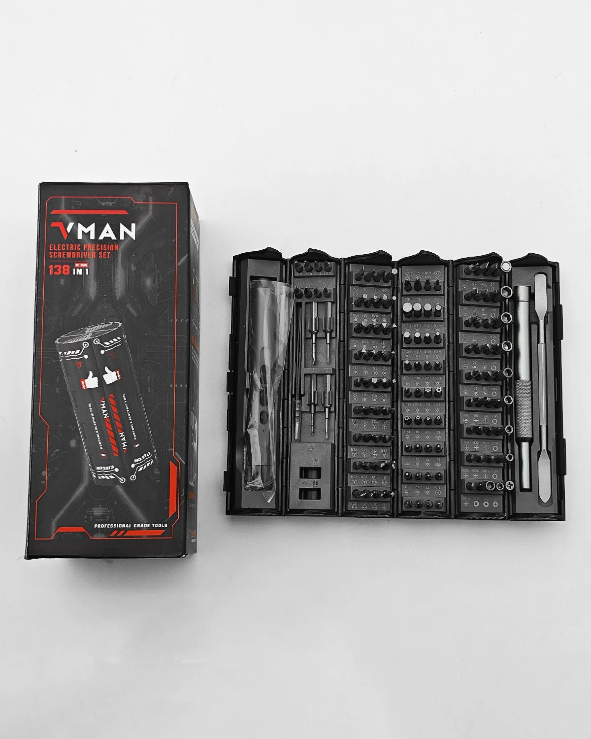 138-In-1 Electric & Manual Precision Screwdriver Set for Electronics & Repairs