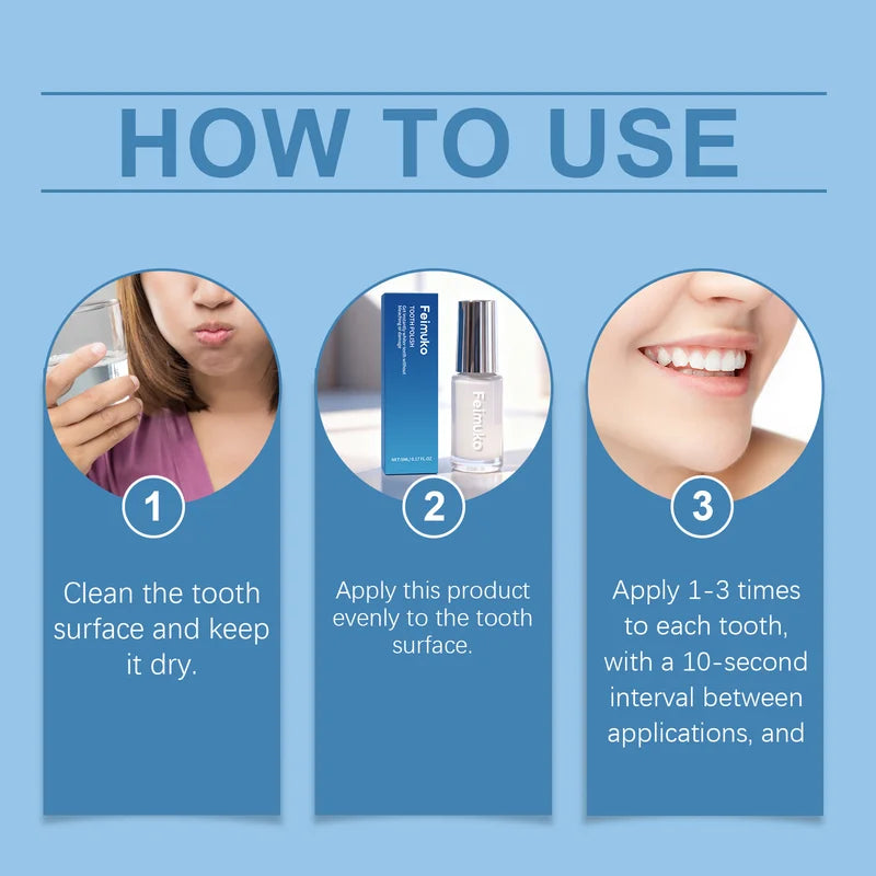 5ml Tooth Whitening Paint for Stain Removal & Brightening - Natural, Long-lasting Oral Care