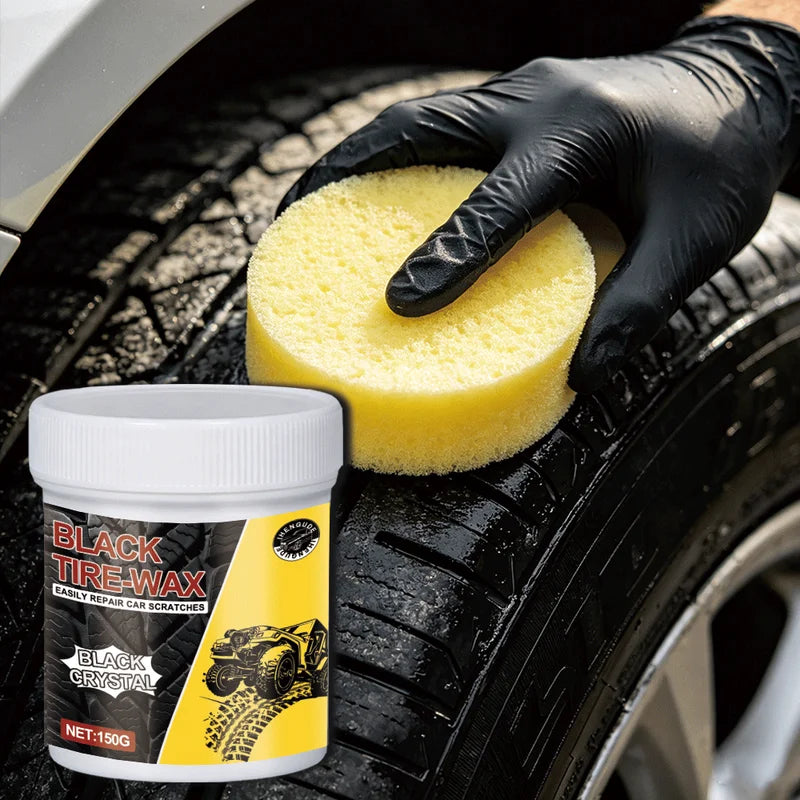 Car Tire Shine Wax - Long-Lasting Protection & Plastic Brightener for Vehicle Maintenance