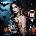 Halloween Makeup Set 5pcs Face Cosmetic Kit with Fake Blood & Eyeliner