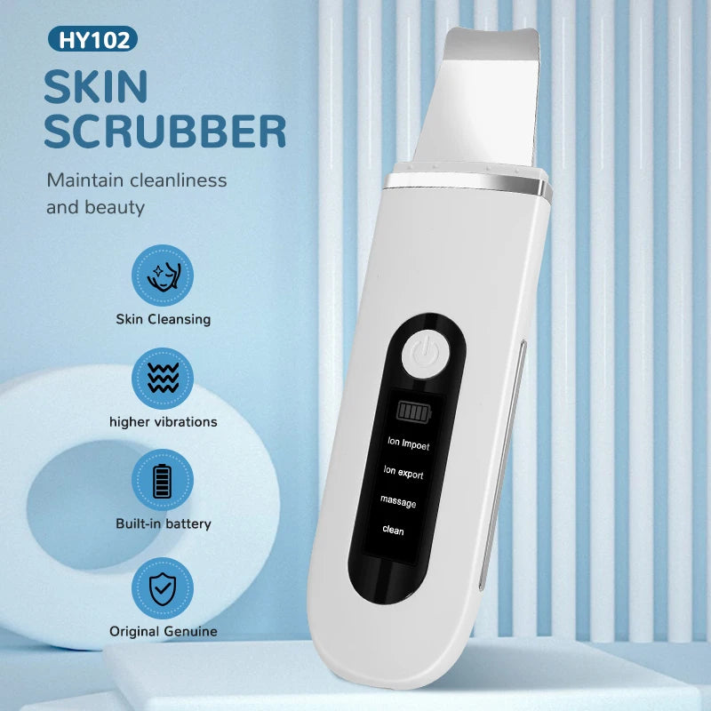 Ultrasonic Skin Scrubber 4-in-1 Facial Cleansing & Blackhead Remover