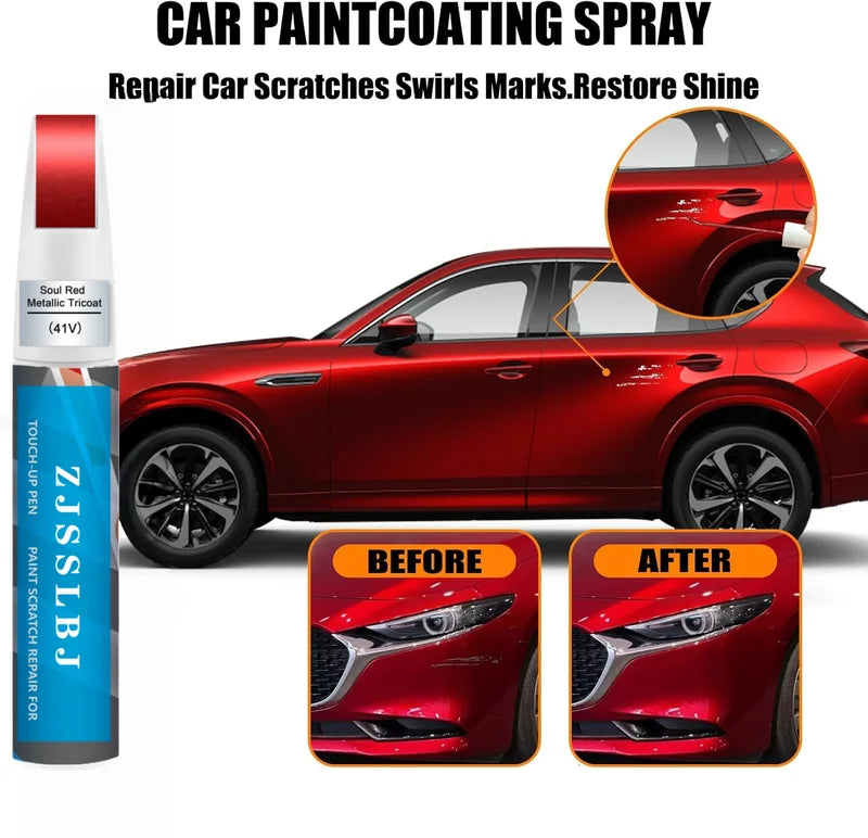 Car Touch-Up Paint Kit for Mazda - Scratch Repair Pen & Micro Applicators