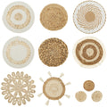 11Pcs Woven Wall Basket Decor Set Handmade Rattan Wall Baskets for Home