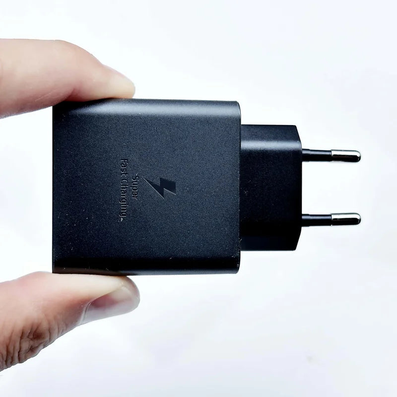 Samsung 60W PD Fast Charger with Type C Cable - EU Plug, GaN Tech