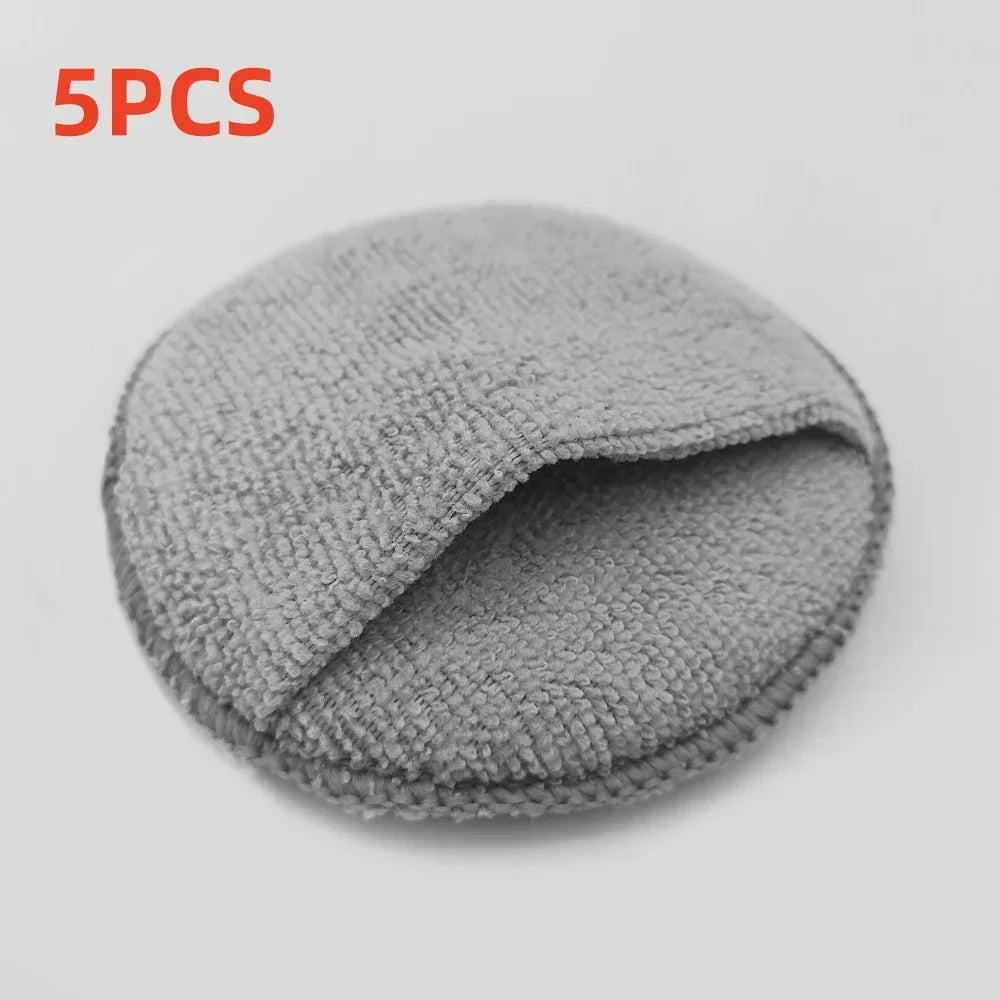 Microfiber Car Wax Applicator Mitts 10 Pack - Polishing & Detailing Sponges