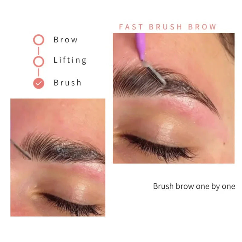 Mini Eyebrow & Eyelash Brush Set - Disposable Combing & Cleaning Tools