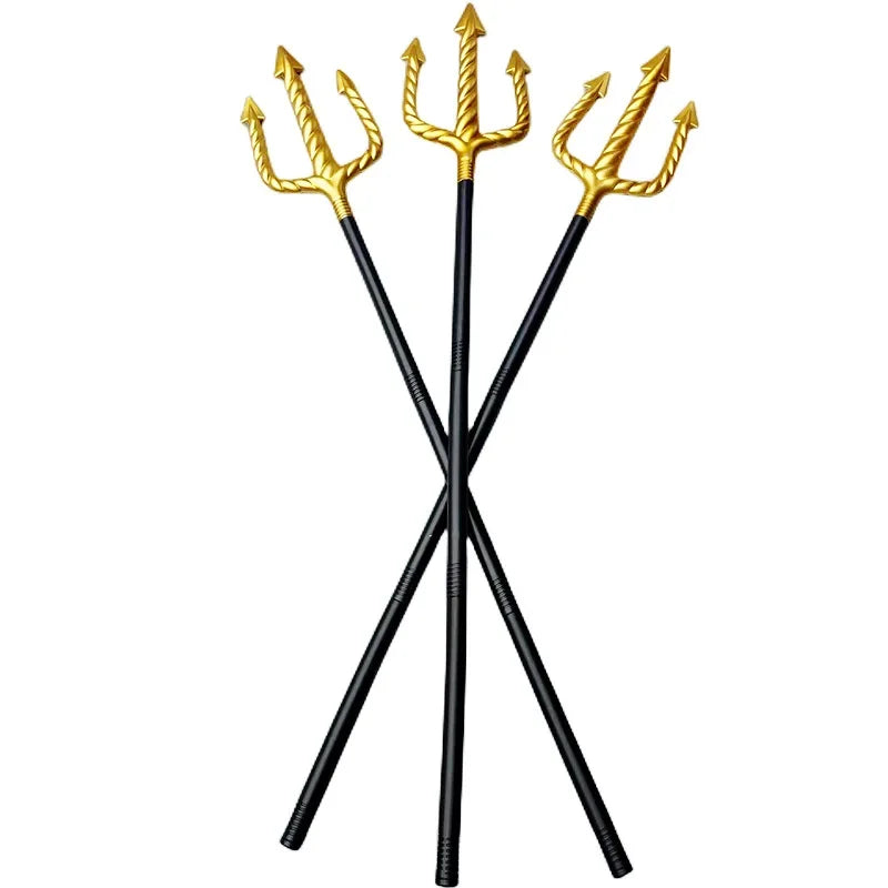 Halloween Party Death Spiral Trident Plastic Weapon with Three Prongs