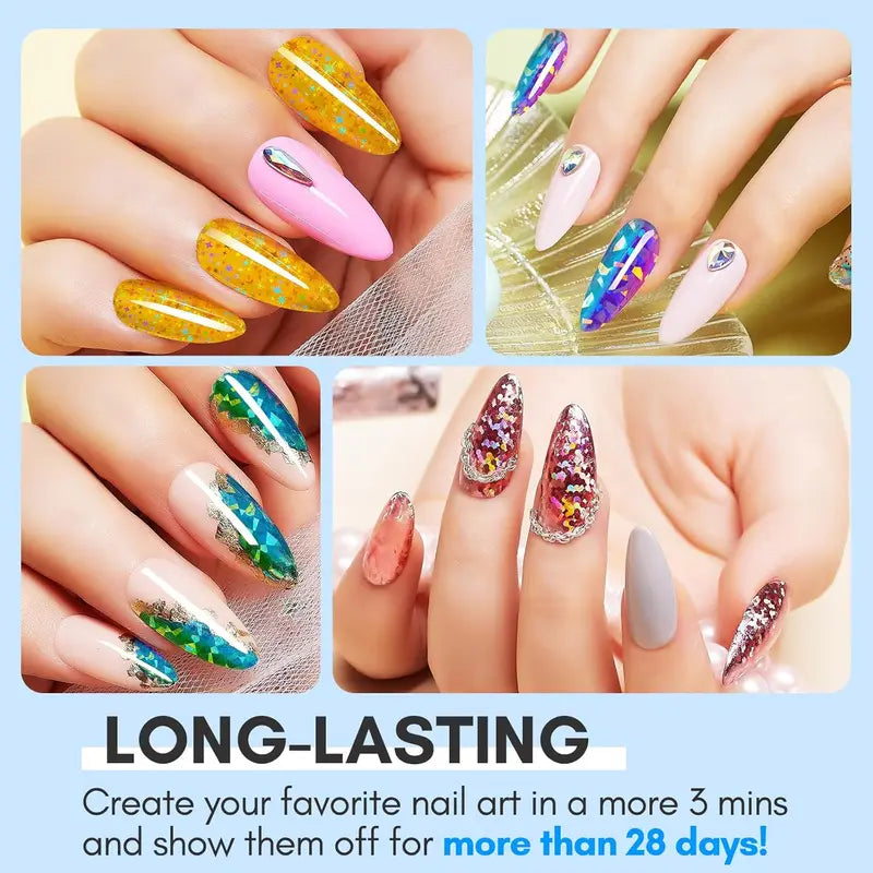Nail Foil Transfer Gel with Strong Adhesion for Nail Art & DIY, 15ML