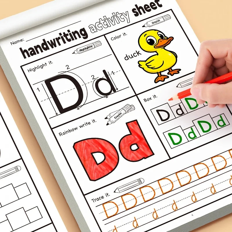 Children's Alphabet Practice Book for Preschoolers - Handwriting & Learning Exercises