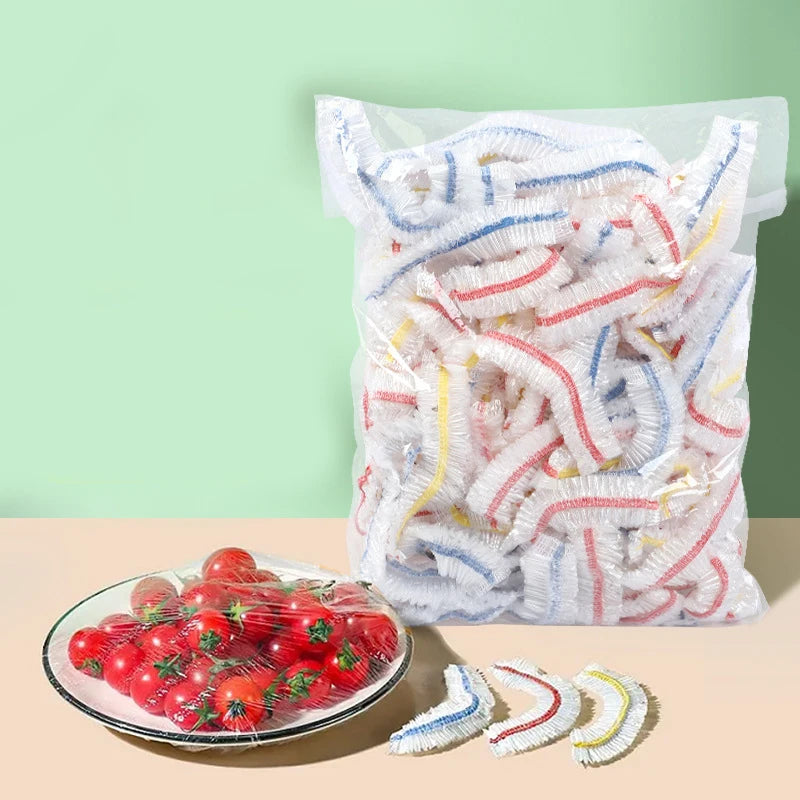 Food Cover Bags Nylon Food Storage Cover with Rubber for Food Protection