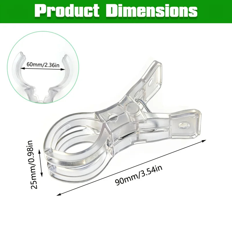 5-10pcs Non-Slip Balloon Arch Clips Transparent Plastic Spring Clamps for Photography & Decor