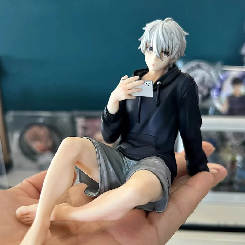 Blue Lock Action Figures Nagi Seishiro Anime Sitting Figurine PVC Collectible Model Kids Toy