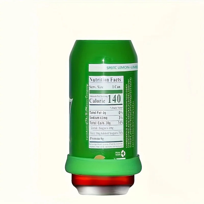 Silicone Beer Can Sleeve - Hidden Soda Can Appearance Fits 355/500ml for Camping & Parties