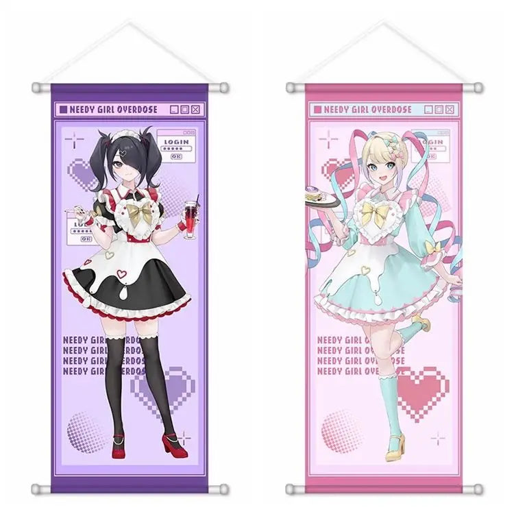 Anime Wall Poster - KAngel OMGkawaiiAngel Hanging Scroll Wall Art for Home Decor