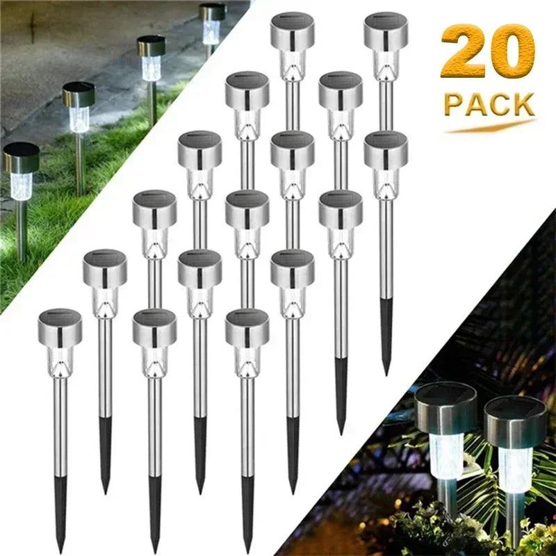 Outdoor Solar Pathway Lights Waterproof Garden Lanterns Landscape Lighting