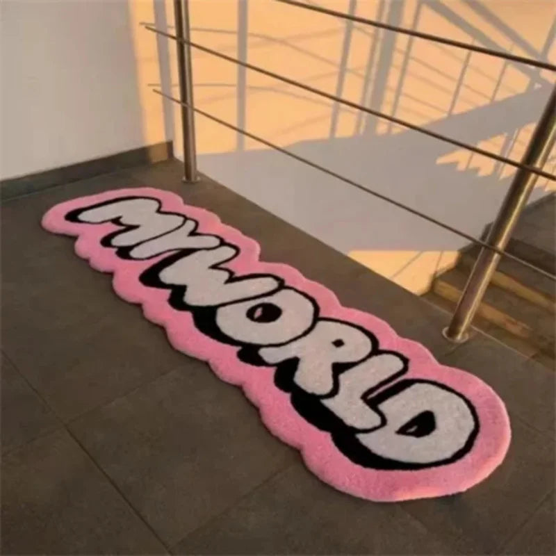 Cute Cartoon Non-slip Washable Rug Foot Mat Carpet for Kitchen Bathroom Living Room Bedroom