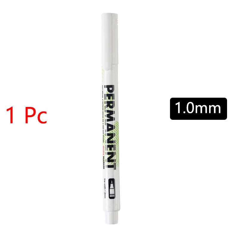 5pcs Waterproof Rubber Paint Markers for Tire & Car Painting - Multi-Color