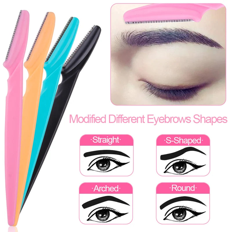 Eyebrow Trimmer Face Blade Set - Portable Hair Removal & Grooming Tools