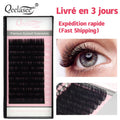 Eyelash Extension Supplies Set - Mink Individual Lashes with D,C, B, DD Curl, Various Lengths, Thin Thickness Options