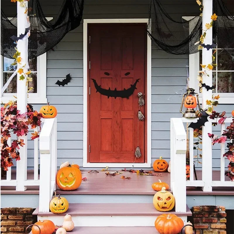 Halloween Ghost Web Decoration Mesh - Black Spaghetti Gauze for Spooky Party & Home Scene