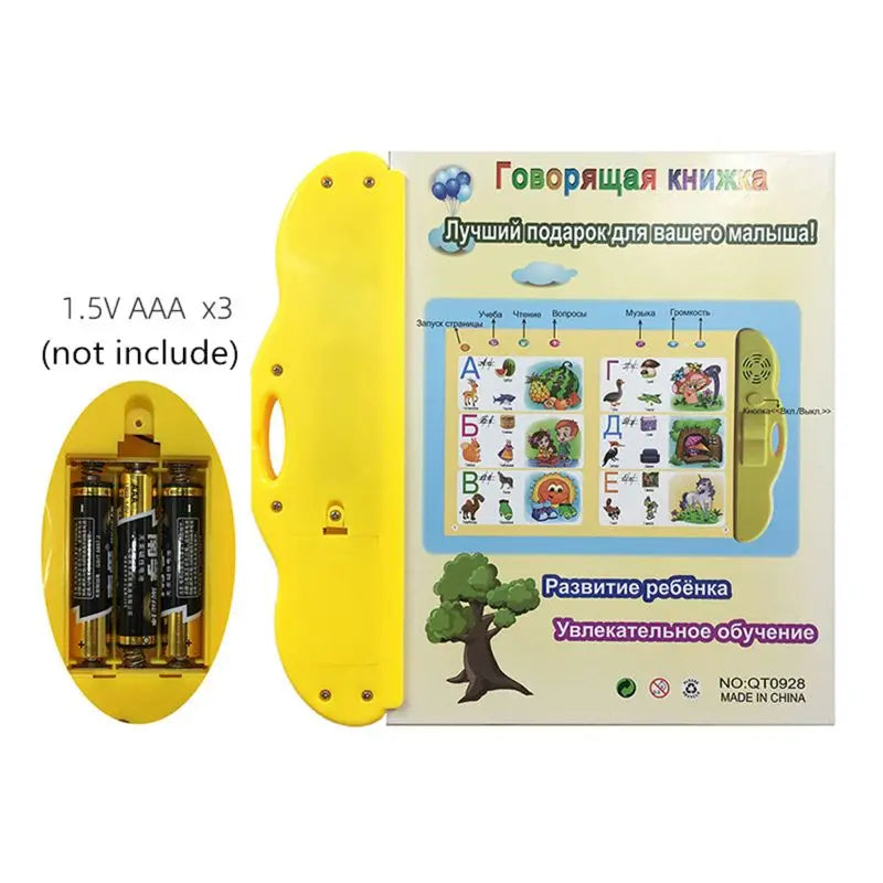 Interactive Russian Sound Book for Toddlers Educational Reading Toy