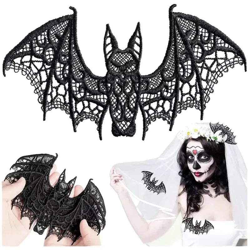 Halloween Bat Decor Pendant Lightweight Realistic Lace Bird Wildlife Decoration