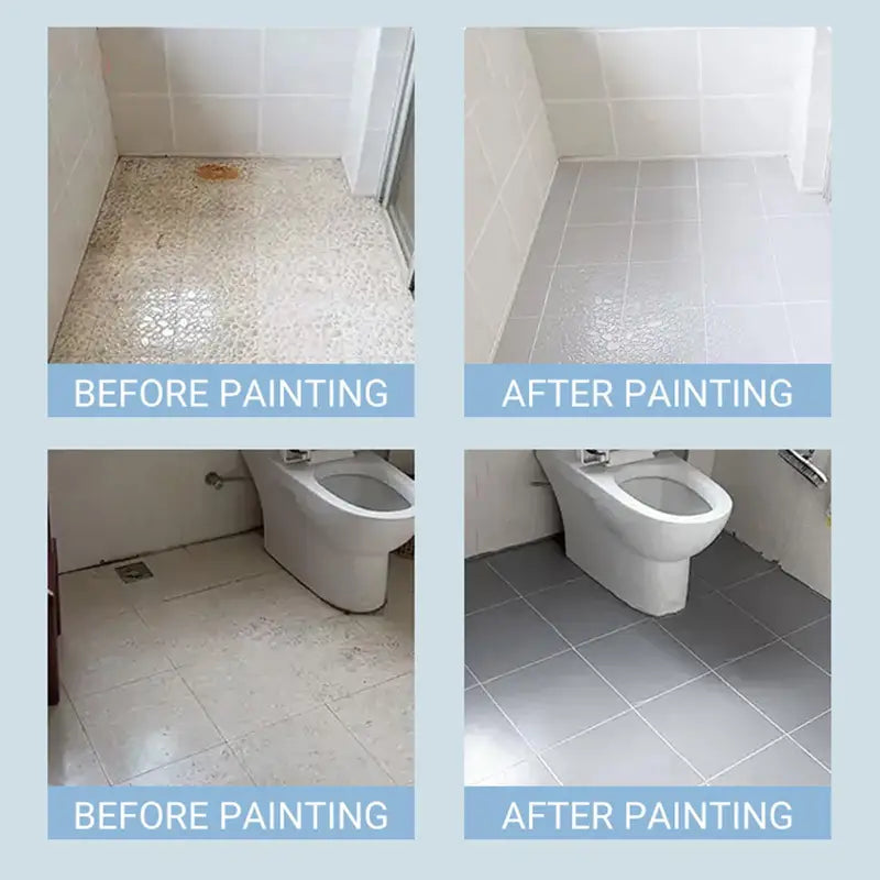 500g Waterproof Semi-Gloss Tile Paint for Bathroom & Kitchen Renovation