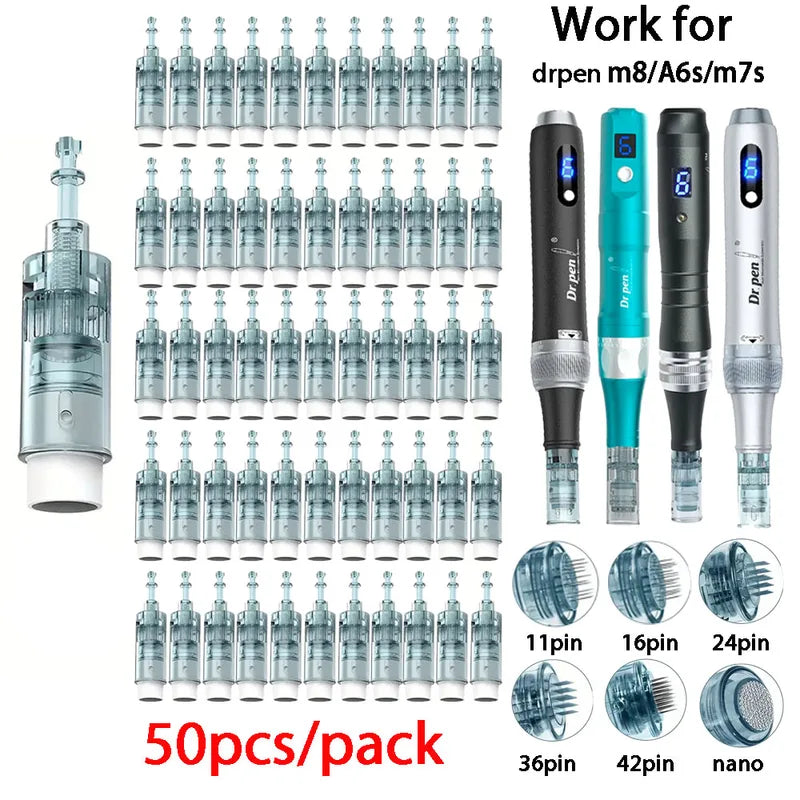 100pcs Dermapen M8 Needle Set for Microneedling and Mesotherapy - 0.25mm Length